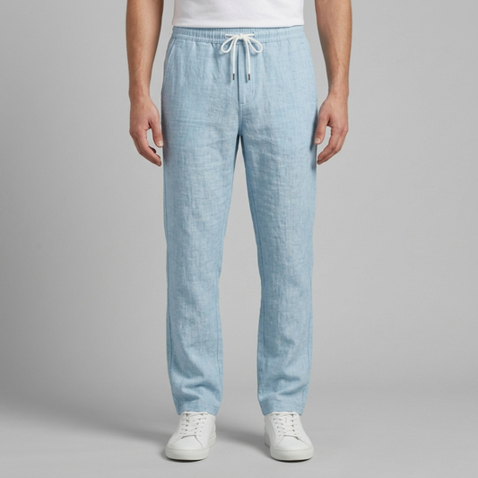 Ksawery - Lekkie lniane spodnie męskie