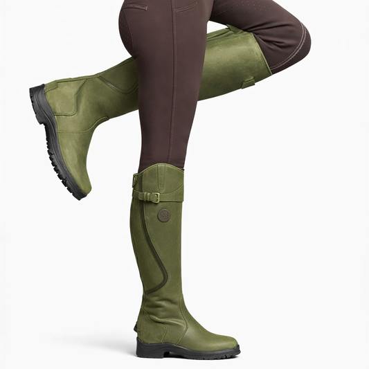Luksusowe Wysokie Kozaki Jeździeckie do Kolan | Elegancki Styl Jeździecki