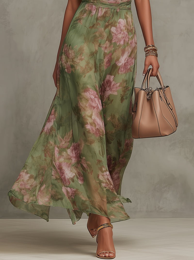 Iza | Maxi-jurk met halterstrik