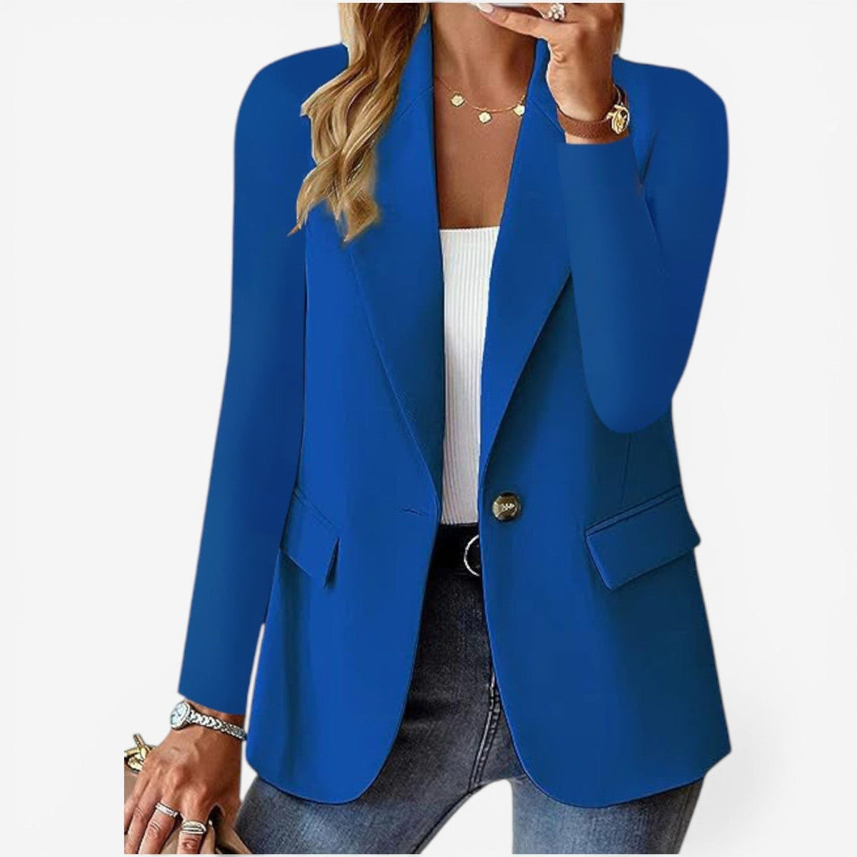 Kamila | Blazer met decoratieve knoop