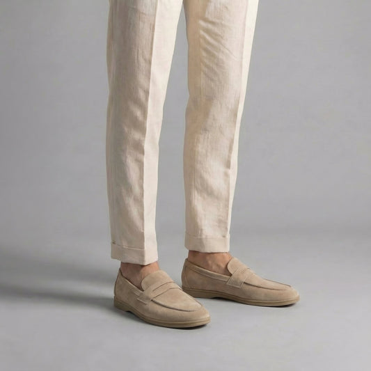 Tomek | Mokasyny z zamszu penny loafers