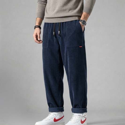 Miłosz - Wygodne spodnie dresowe prążkowane