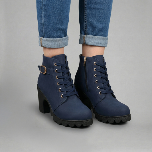 Elira - Botki na obcasie o wyrazistym stylu