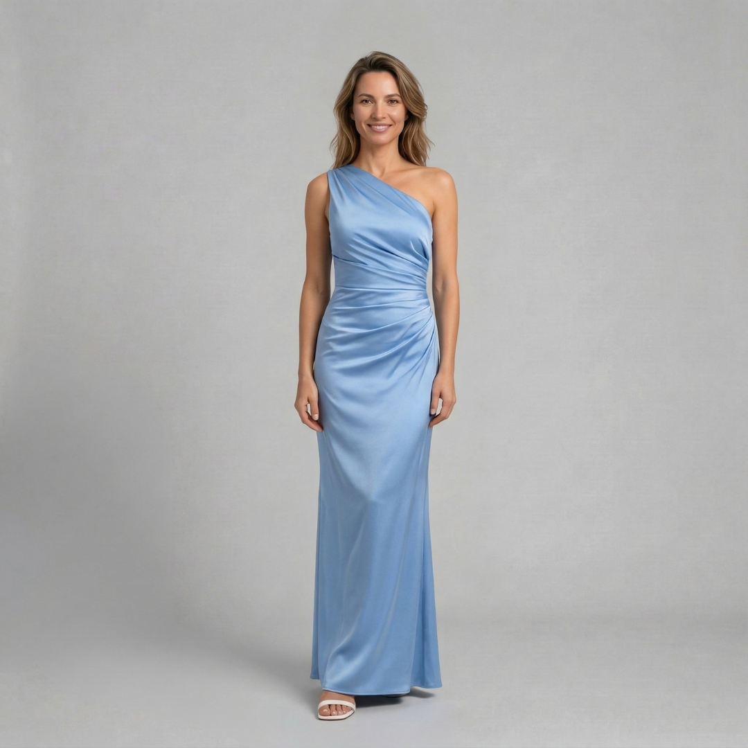 Elara - Elegancka asymetryczna sukienka maxi