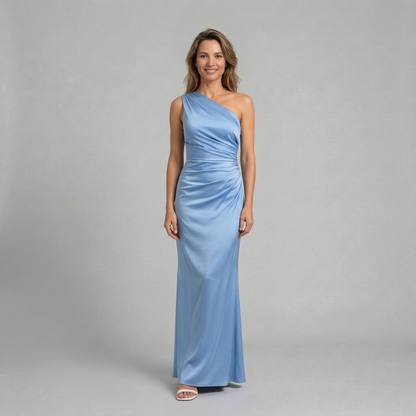 Elara - Elegancka asymetryczna sukienka maxi