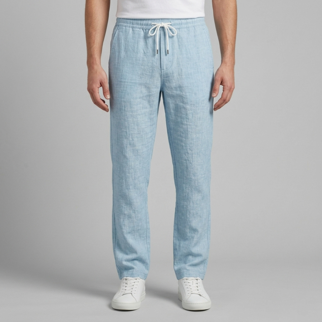 Ksawery - Lekkie lniane spodnie męskie