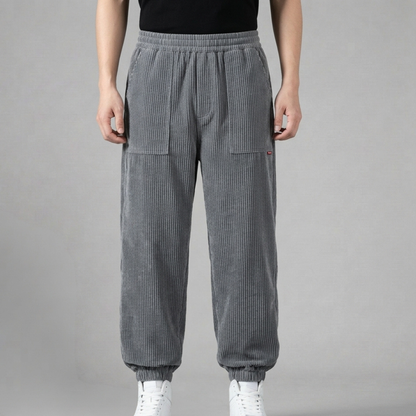 Miłosz - Wygodne spodnie dresowe prążkowane