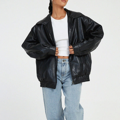 Ewa women's spring jacket with a loose fit for everyday wear, featuring a stylish design and comfortable fabric. 6