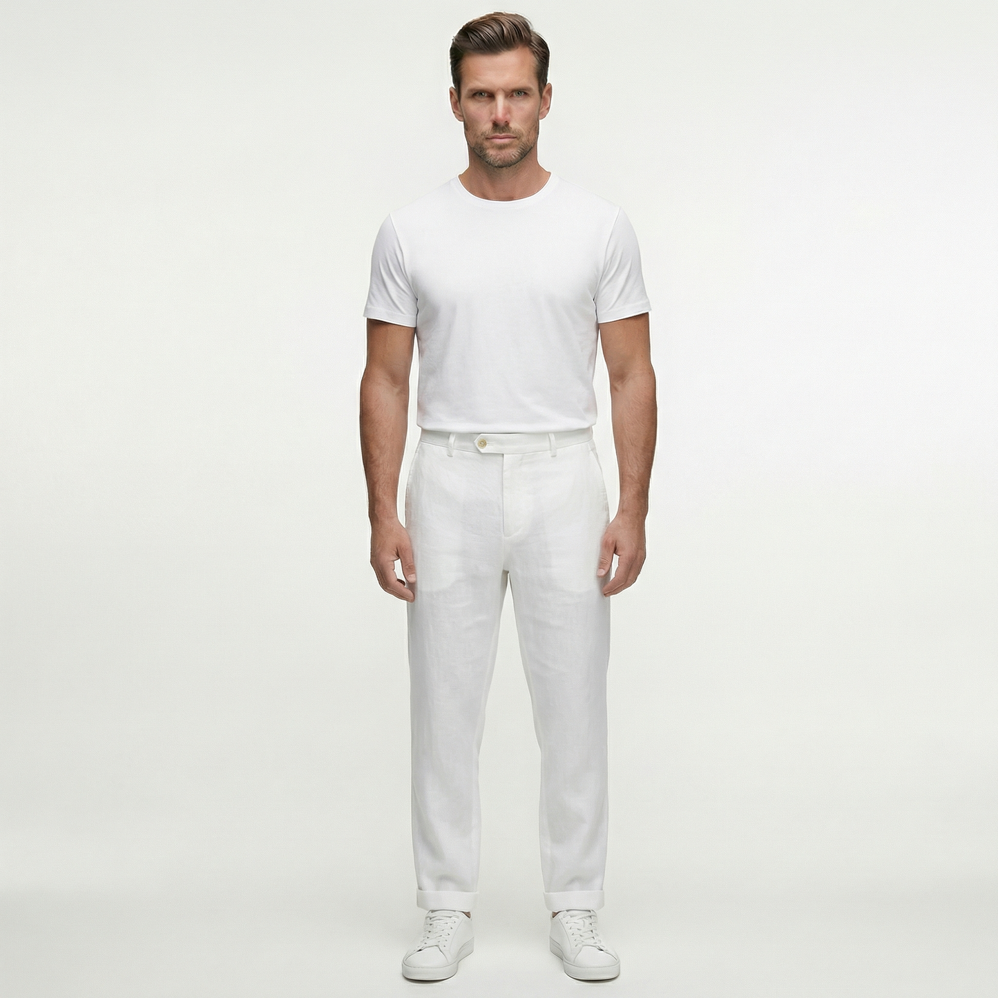 Luksusowe lniane spodnie męskie | Lekkość i komfort w stylu smart-casual