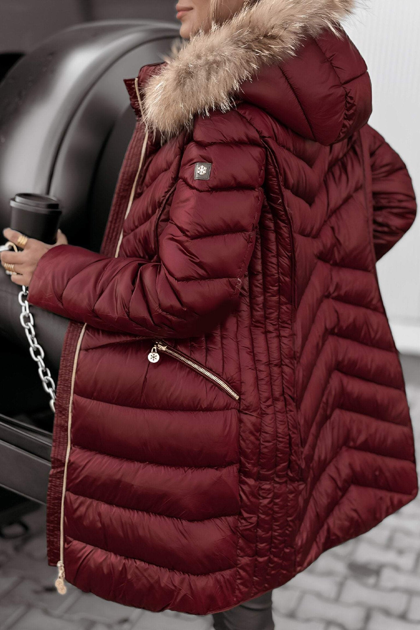 Katarzyna | Kurtka Zimowa Damska Kira™ z Kapturem, Stylowy Design, Ciepły Materiał 5