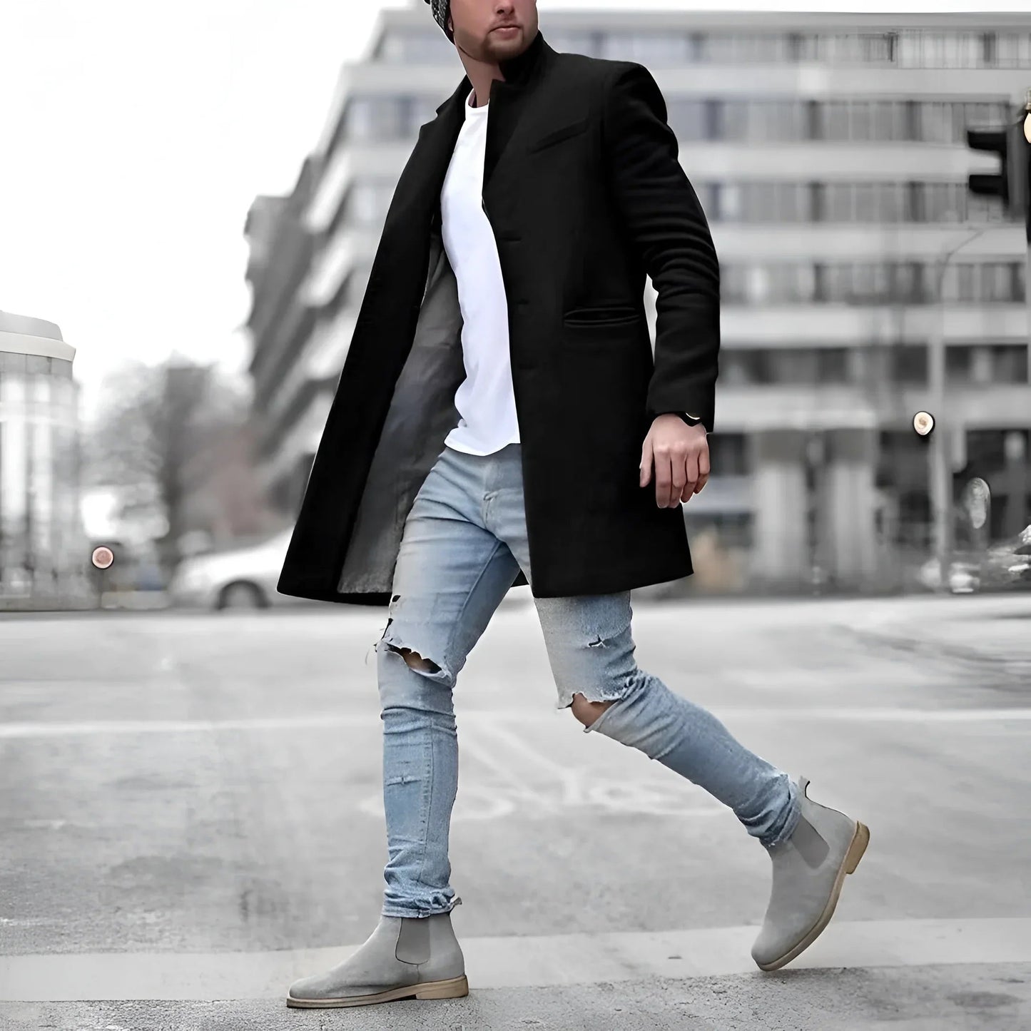 Wojciech | Płaszcz Męski Długi Elegancki 1