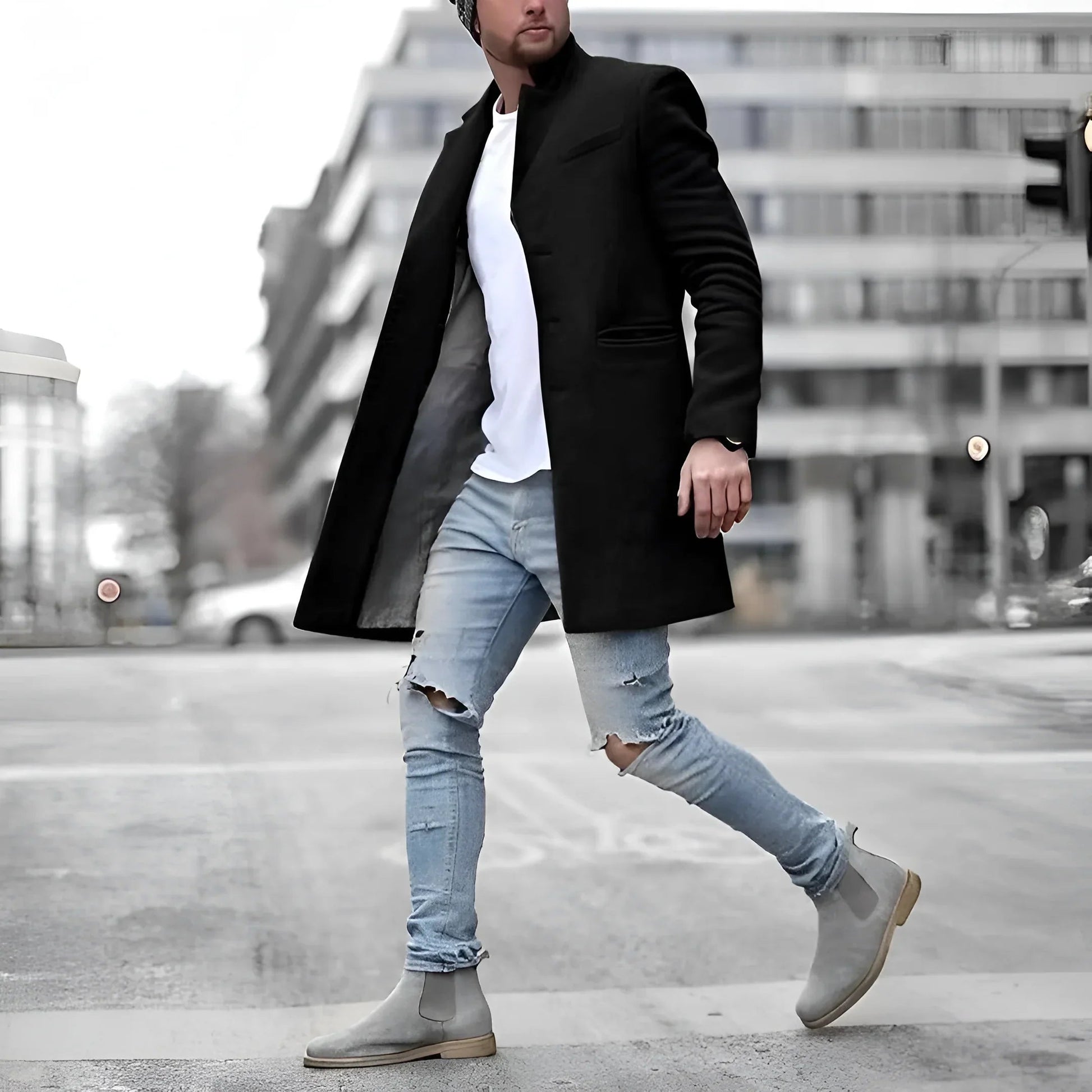 Wojciech | Płaszcz Męski Długi Elegancki 1
