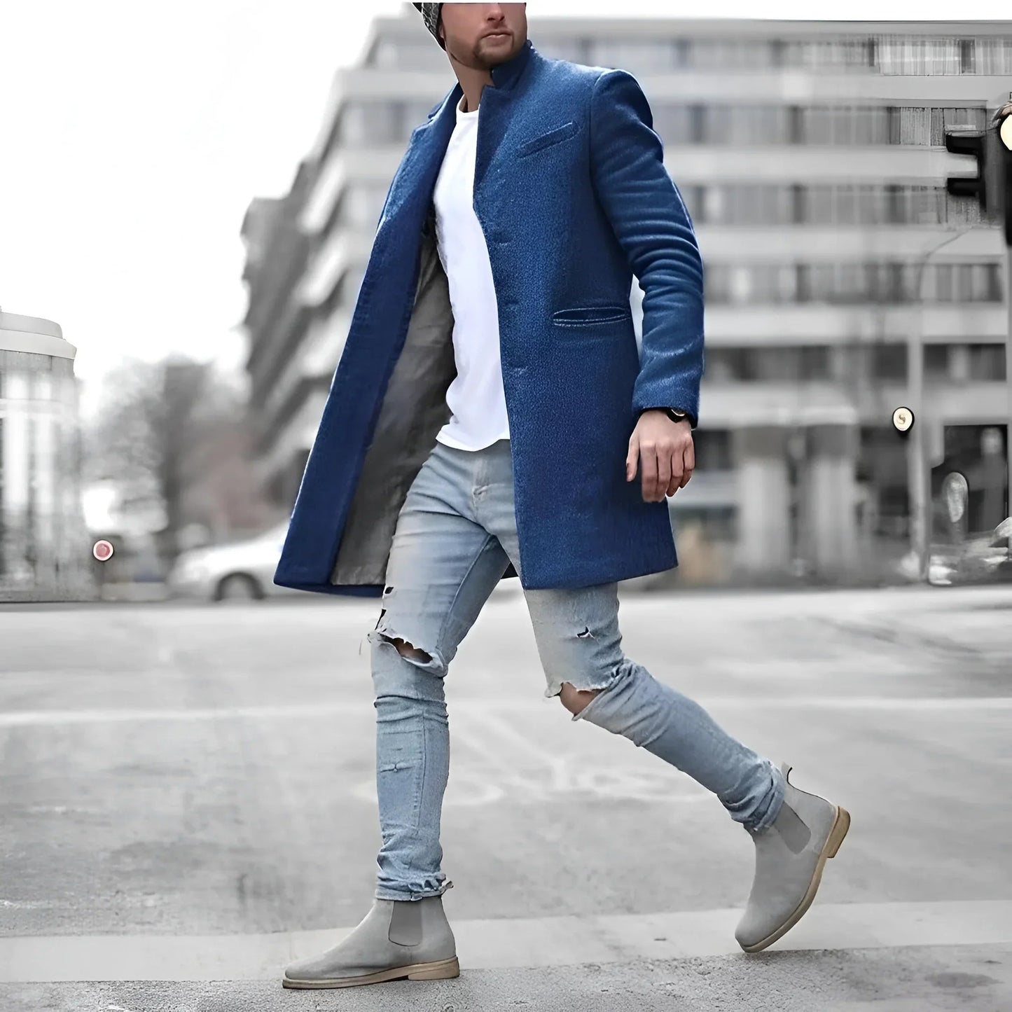 Wojciech | Płaszcz Męski Długi Elegancki 3