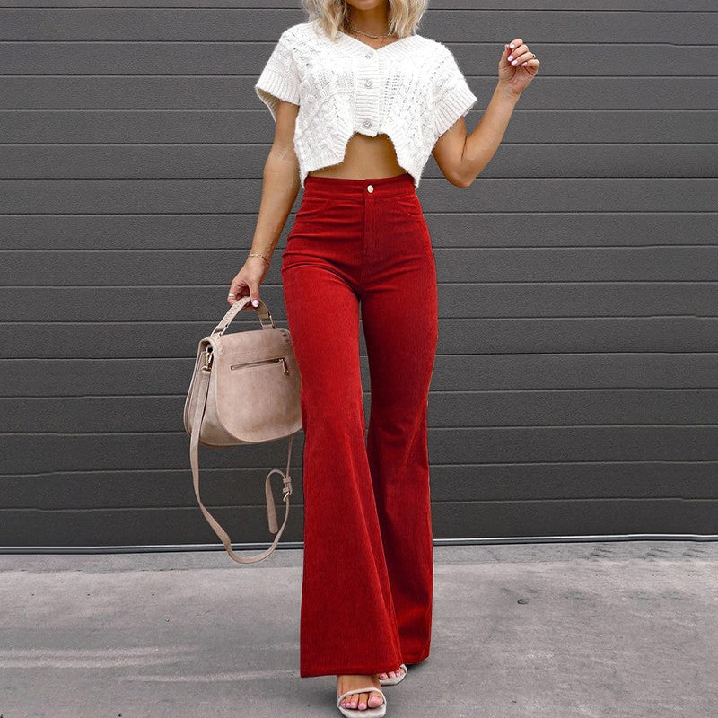 Adrianna | Wijde broek met hoge taille