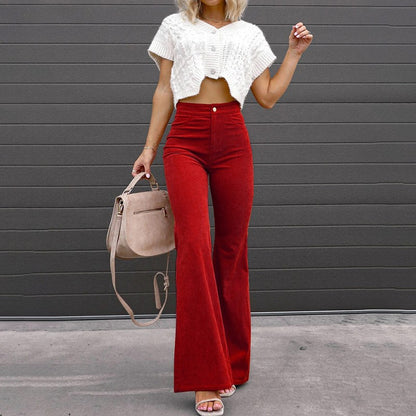 Adrianna | Wijde broek met hoge taille