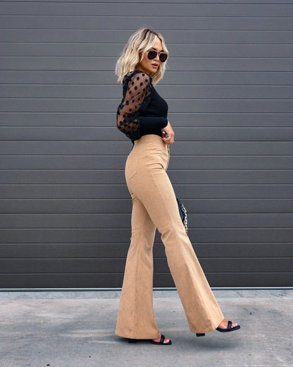 Adrianna | Wijde broek met hoge taille