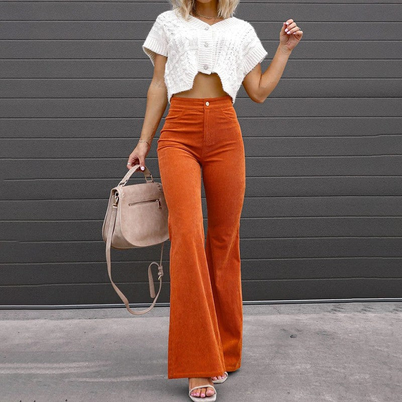 Adrianna | Wijde broek met hoge taille