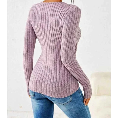 Amelita | Blouse met V-hals en lange mouwen