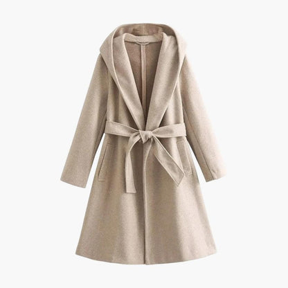 Celina | Trenchcoat met capuchon en ceintuur