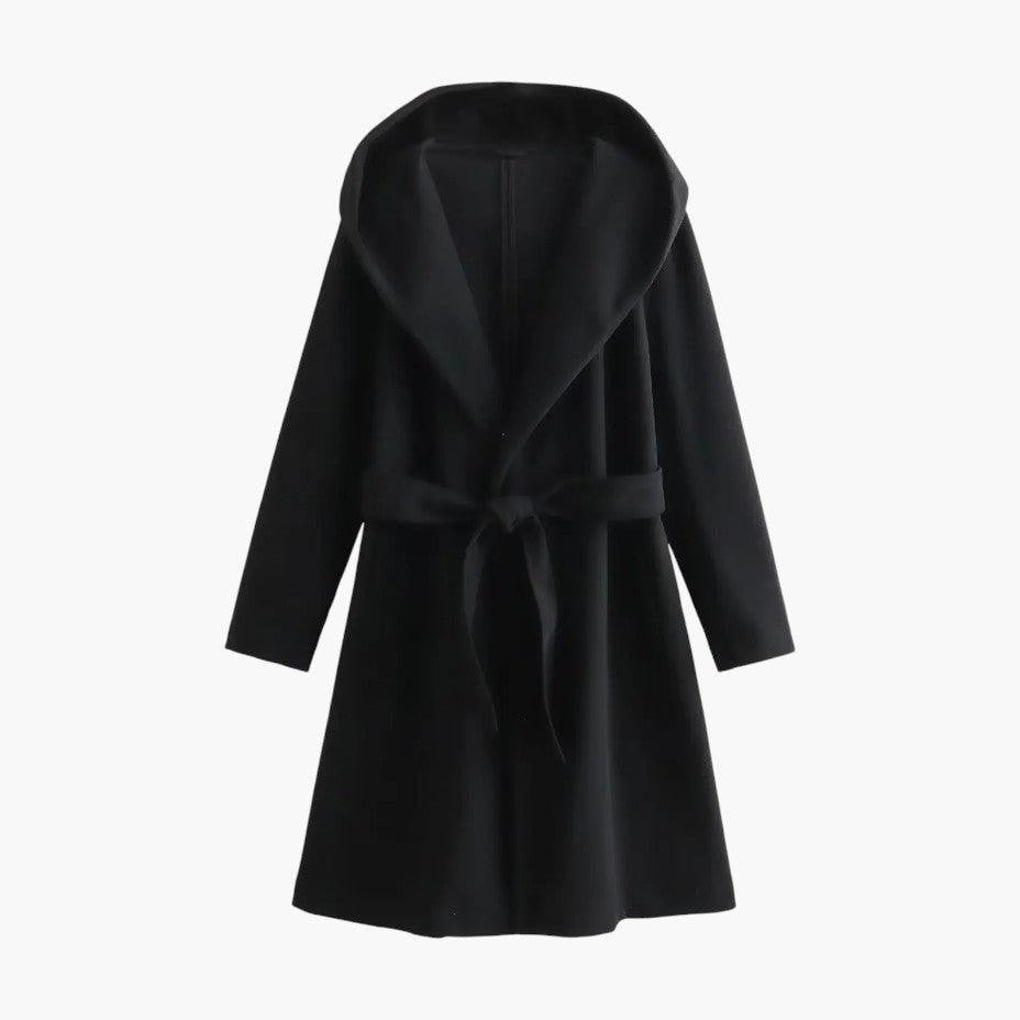 Celina | Trenchcoat met capuchon en ceintuur