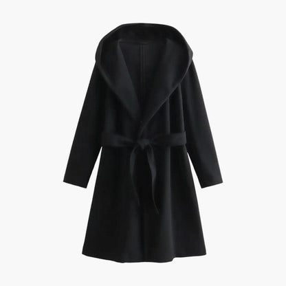 Celina | Trenchcoat met capuchon en ceintuur