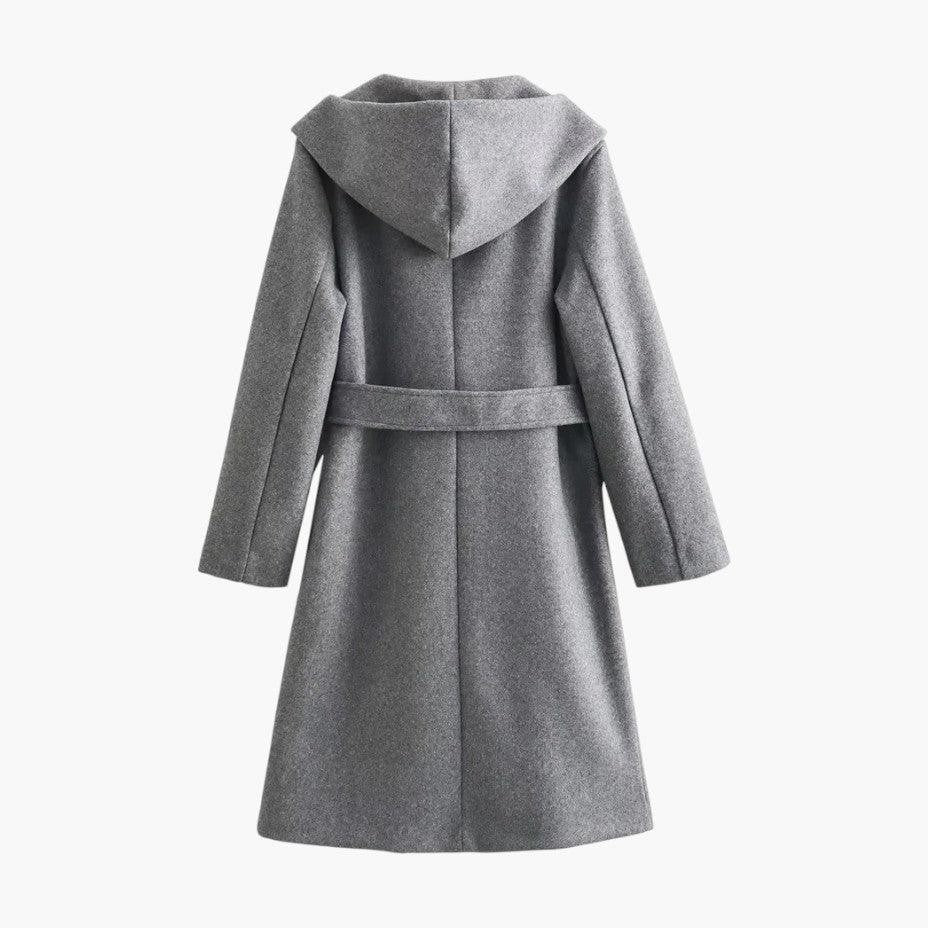 Celina | Trenchcoat met capuchon en ceintuur
