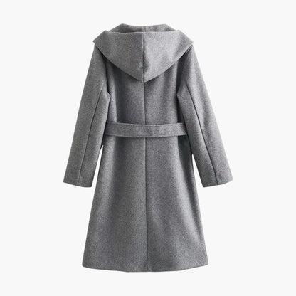 Celina | Trenchcoat met capuchon en ceintuur