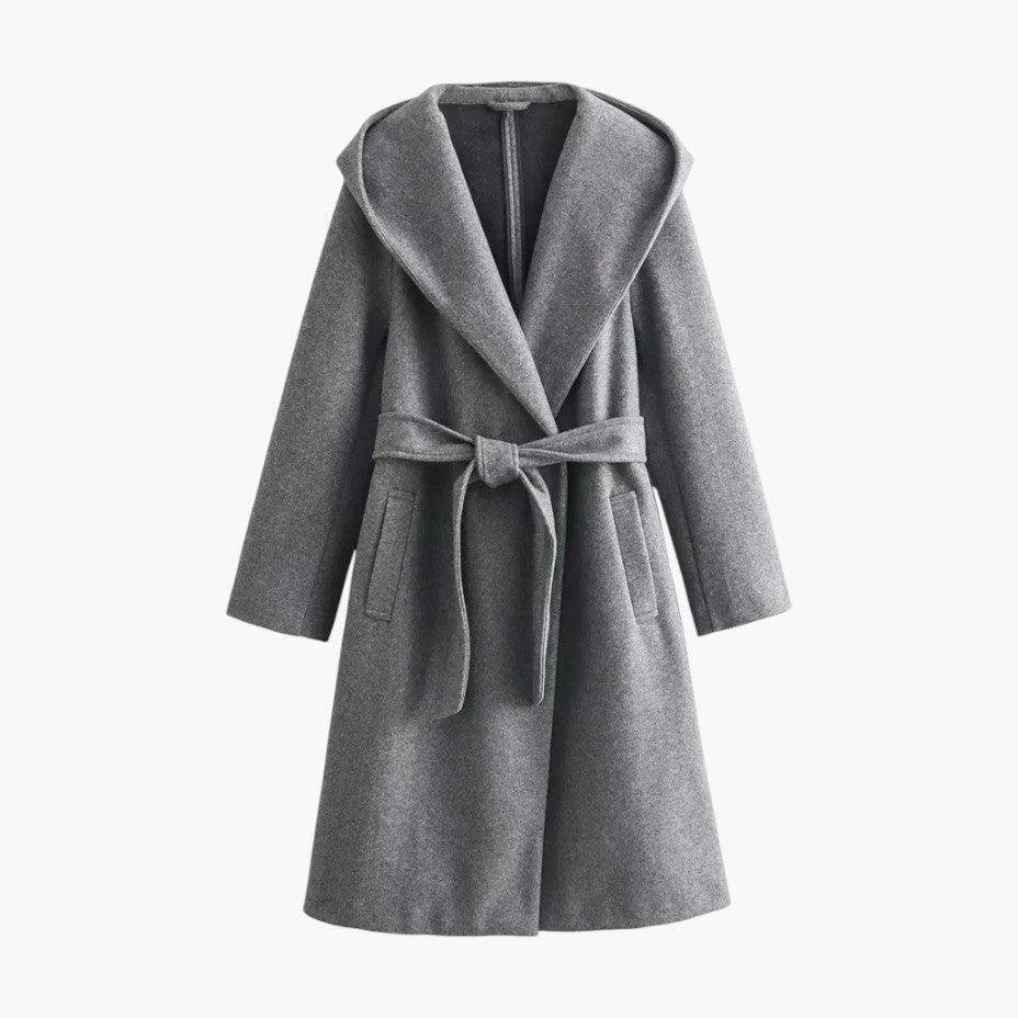 Celina | Trenchcoat met capuchon en ceintuur