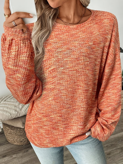 Daria | Sweter w teksturze waflowej