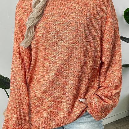 Daria | Sweter w teksturze waflowej