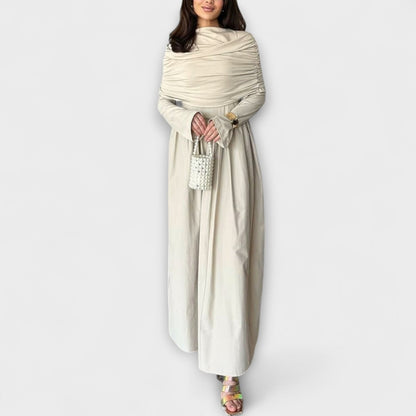 Hanna | Elegante geplooide maxi-jurk