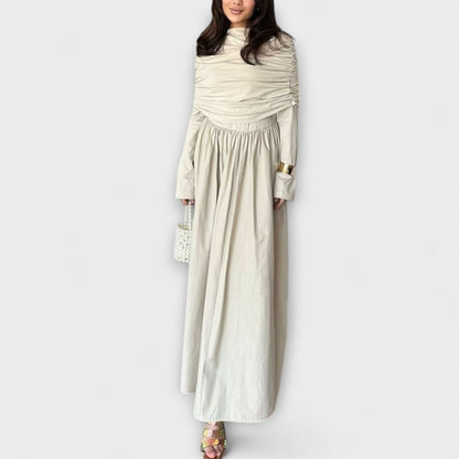 Hanna | Elegante geplooide maxi-jurk