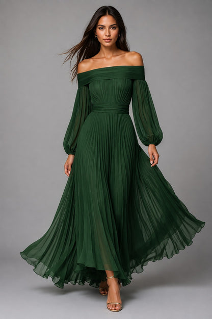 Hanna | Maxi-jurk met blote schouders