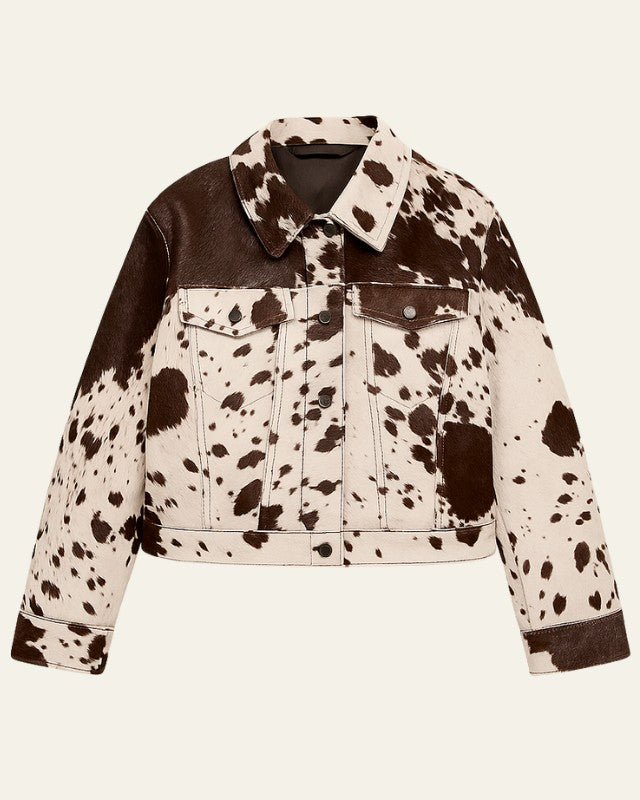 Irena | Truckerjack met print