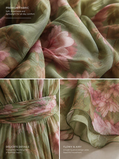 Iza | Maxi-jurk met halterstrik