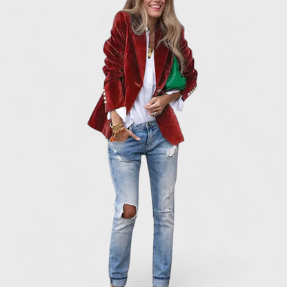 Kamila | Blazer met enkele rij knopen