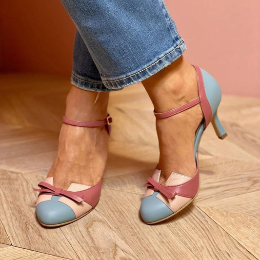 Kamila | Pumps met strik en wikkelbandje