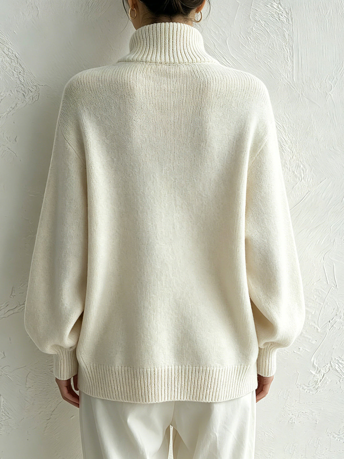 Marlena | Oversize'owy sweter z guzikami
