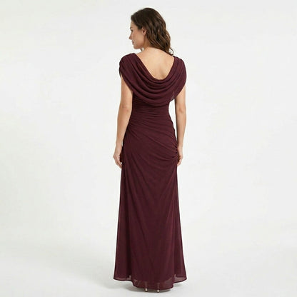 Marta | Maxi-jurk met gedrapeerde colhals