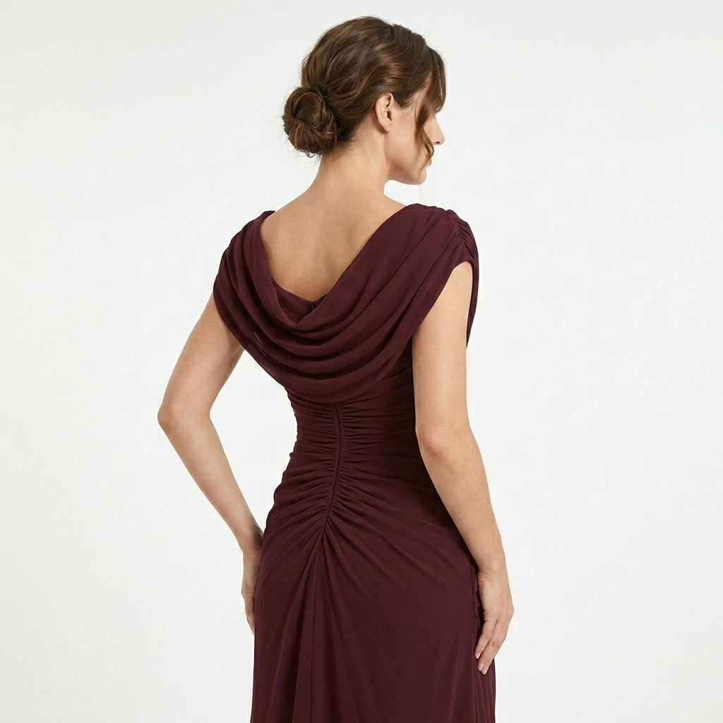 Marta | Maxi-jurk met gedrapeerde colhals