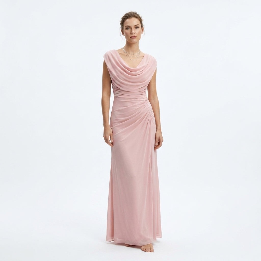 Marta | Maxi-jurk met gedrapeerde colhals