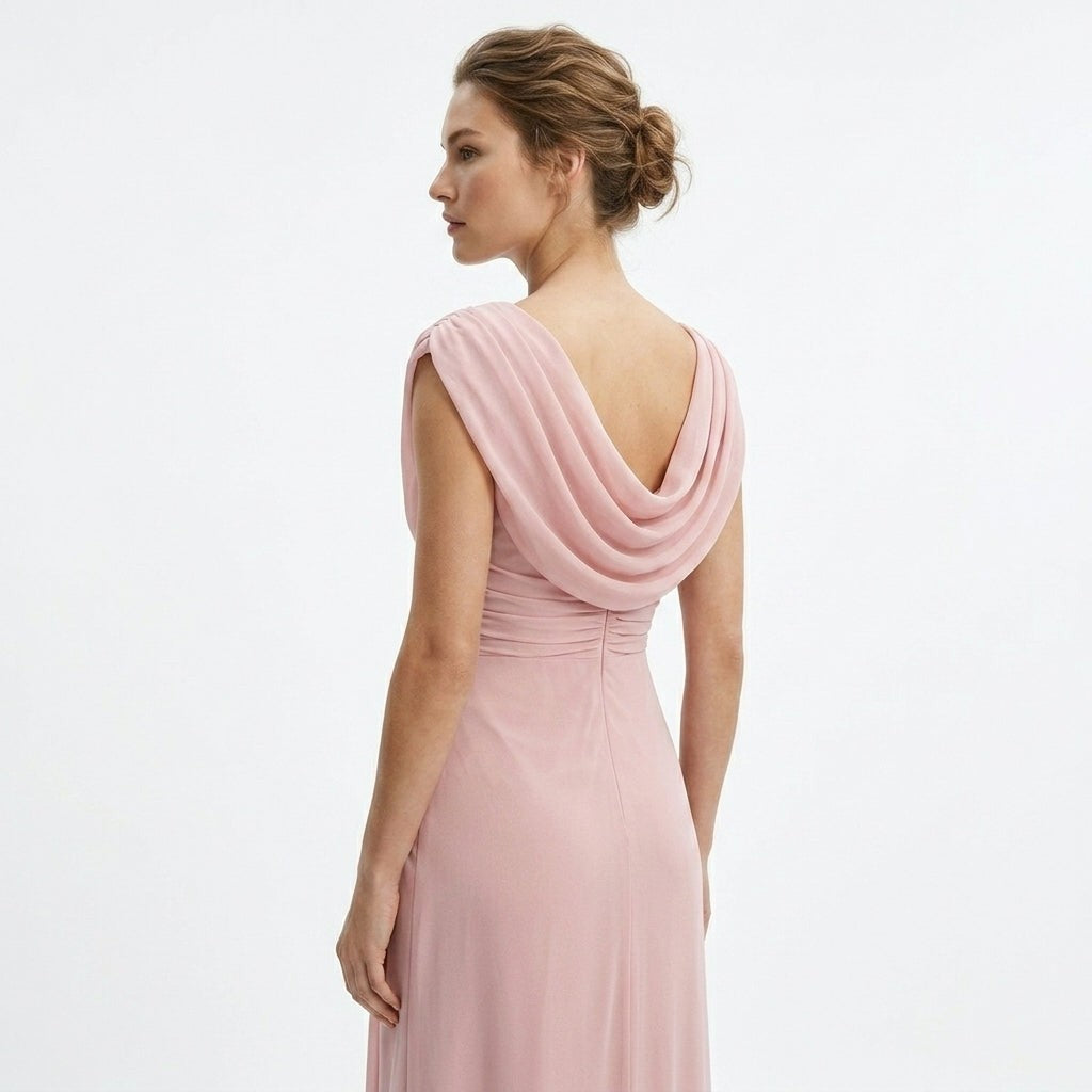 Marta | Maxi-jurk met gedrapeerde colhals