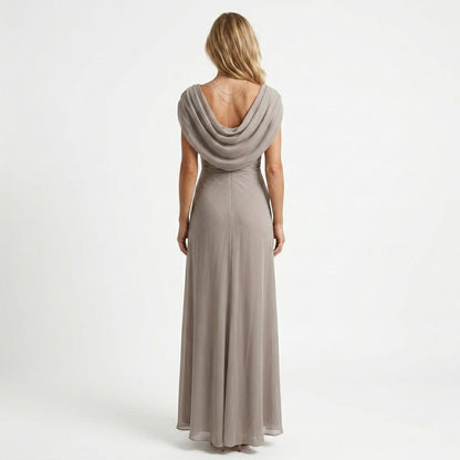 Marta | Maxi-jurk met gedrapeerde colhals