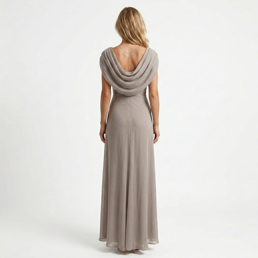 Marta | Maxi z drapowanym dekoltem cowl