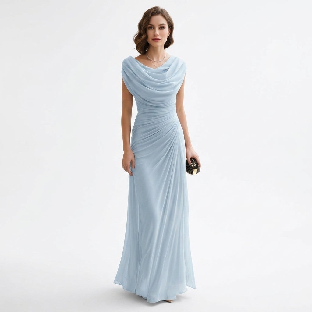 Marta | Maxi-jurk met gedrapeerde colhals