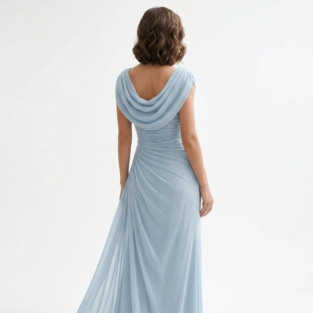 Marta | Maxi-jurk met gedrapeerde colhals