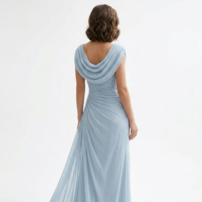 Marta | Maxi-jurk met gedrapeerde colhals