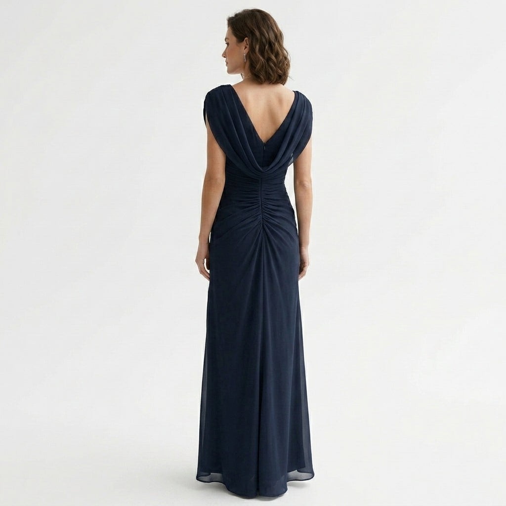 Marta | Maxi-jurk met gedrapeerde colhals