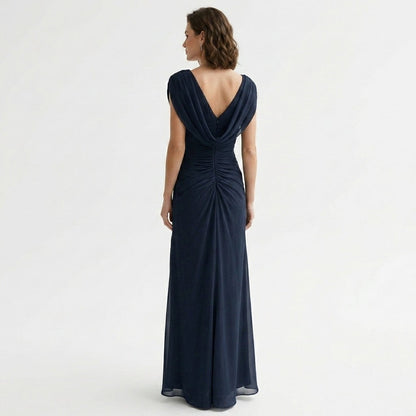 Marta | Maxi-jurk met gedrapeerde colhals