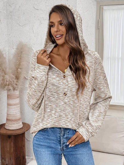Nina | Bluza z guzikami i kapturem
